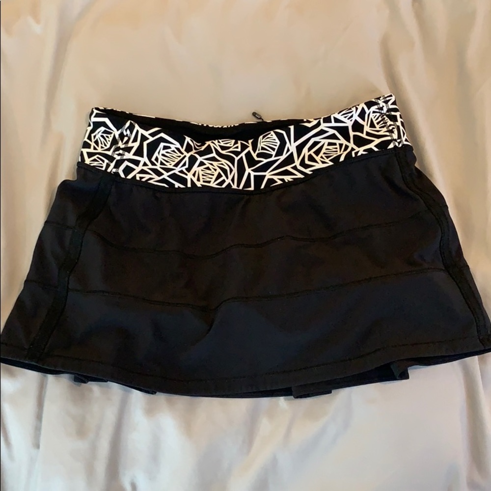 Black Lululemon tennis skirt